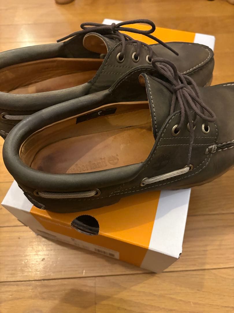 靴 Timberland authentic handsewn boat 27cm