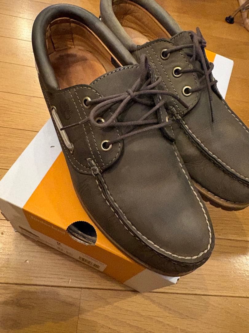 靴 Timberland authentic handsewn boat 27cm