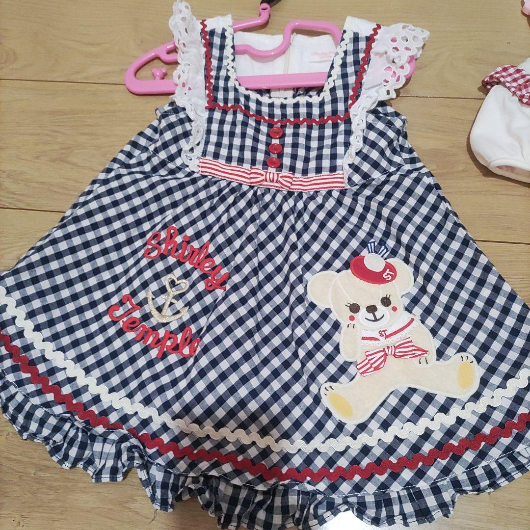 り*ん様 ストロベリー刺繍 半袖ワンピース 2点セット