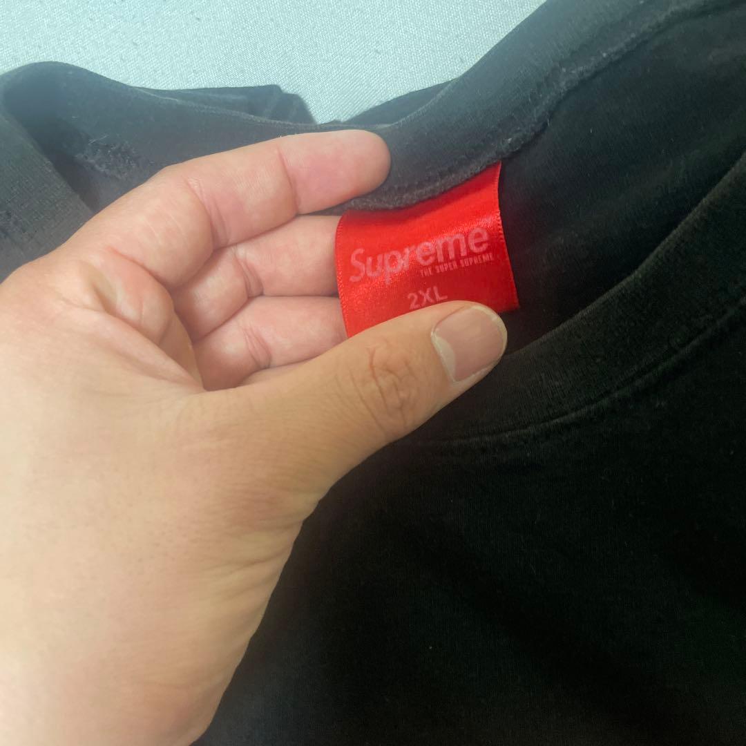 Supreme ブラック Tシャツ 2XL