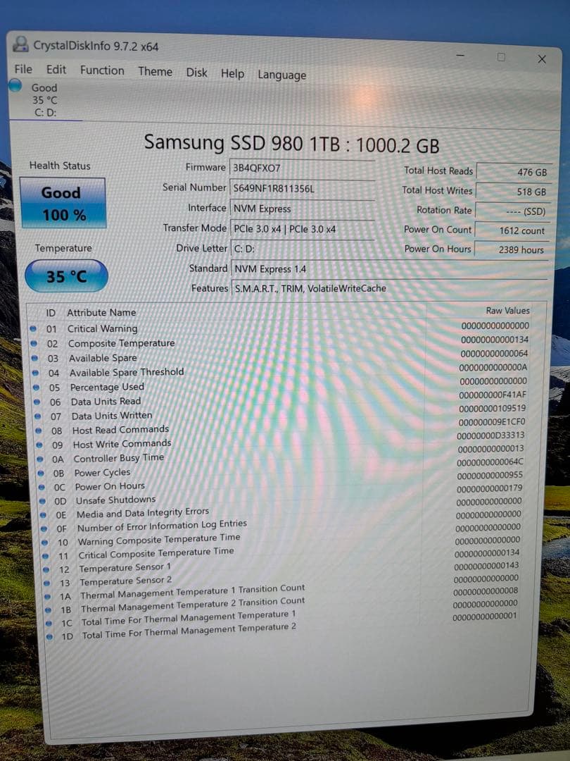 w*n様 Samsung SSD 980 1TB NVMe M.2