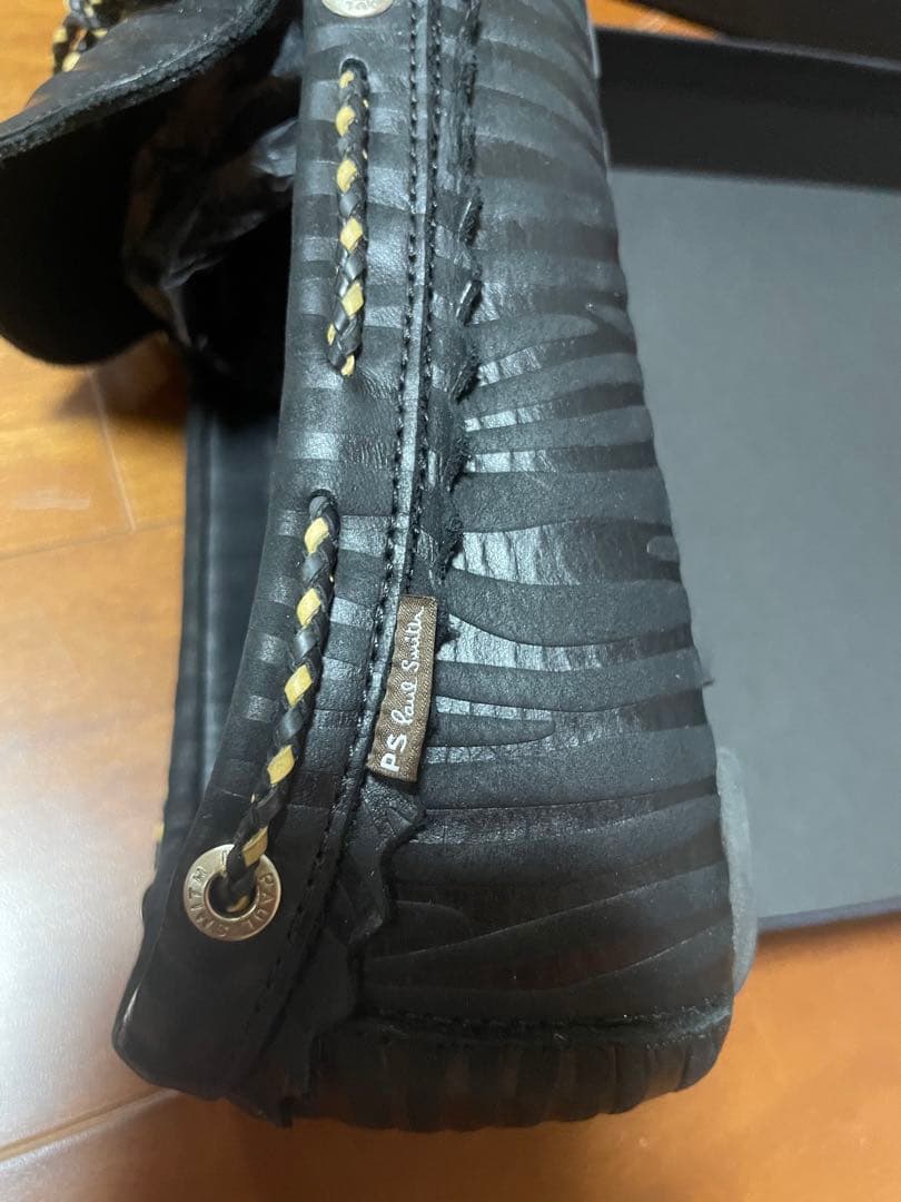 ポールスミスpaulsmith革靴スウェード29.5センチUK11レアサイズ黒色