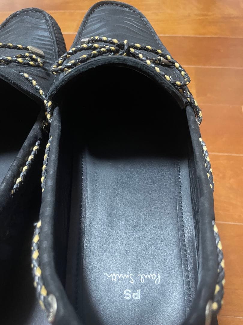 ポールスミスpaulsmith革靴スウェード29.5センチUK11レアサイズ黒色