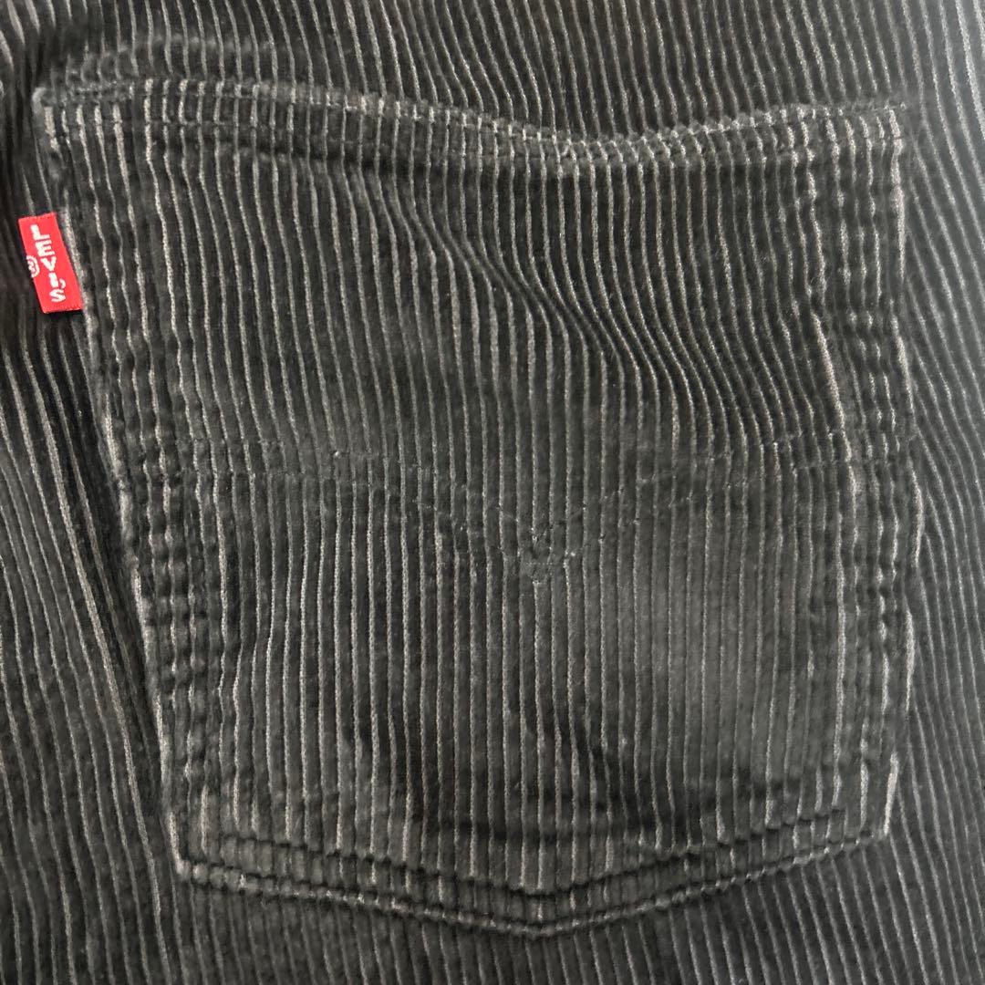 Levi's ブラック コーデュロイ ワイドパンツ　578