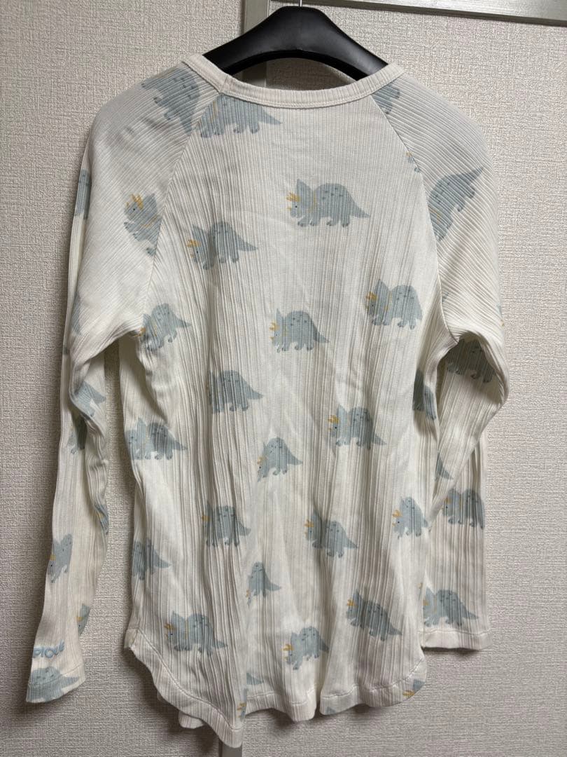 ジェラートピケ ダイナソー柄　ロングTシャツ　& ロングパンツ
