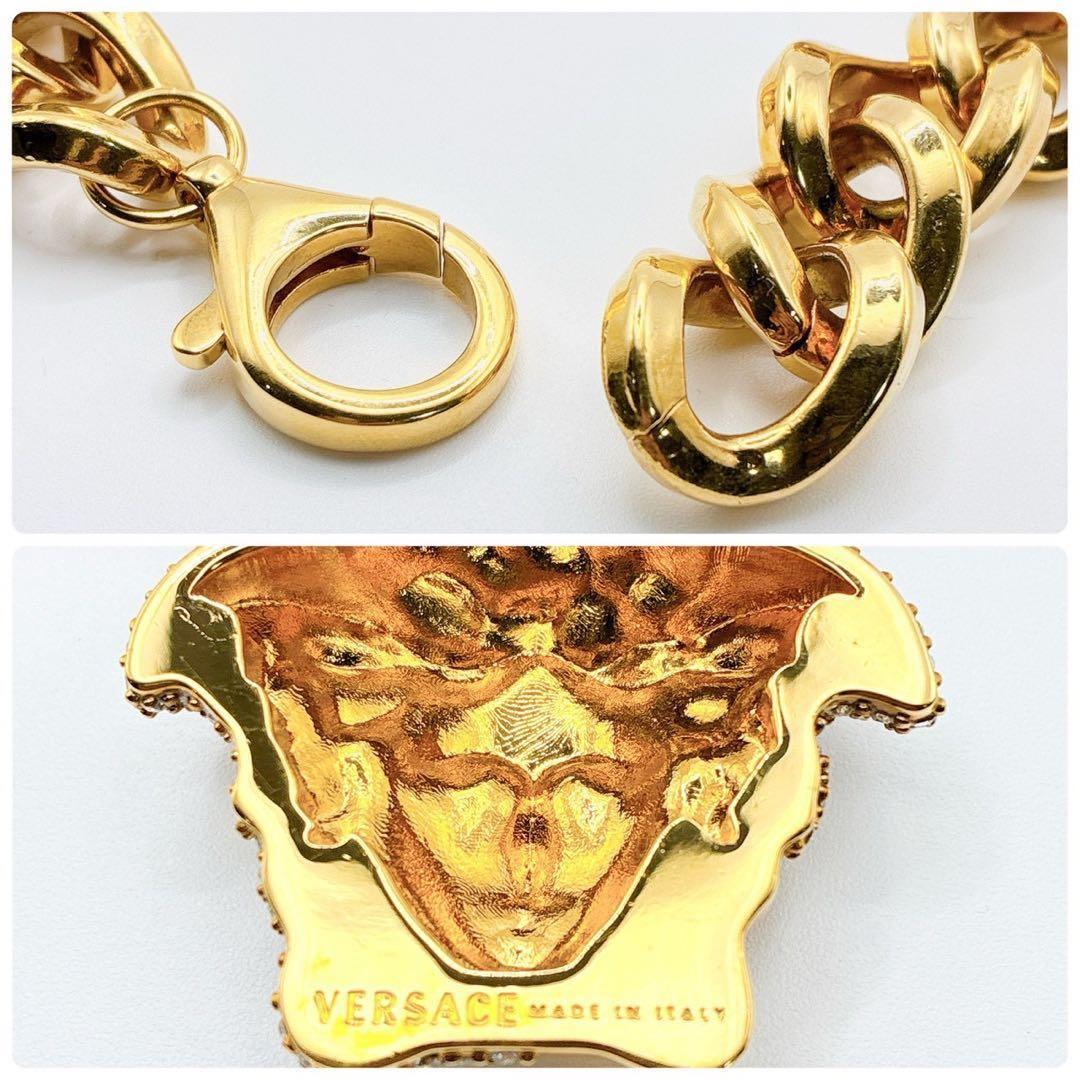 希少 美品✨VERSACE パラッツォディア メデューサ クリスタル ネックレス