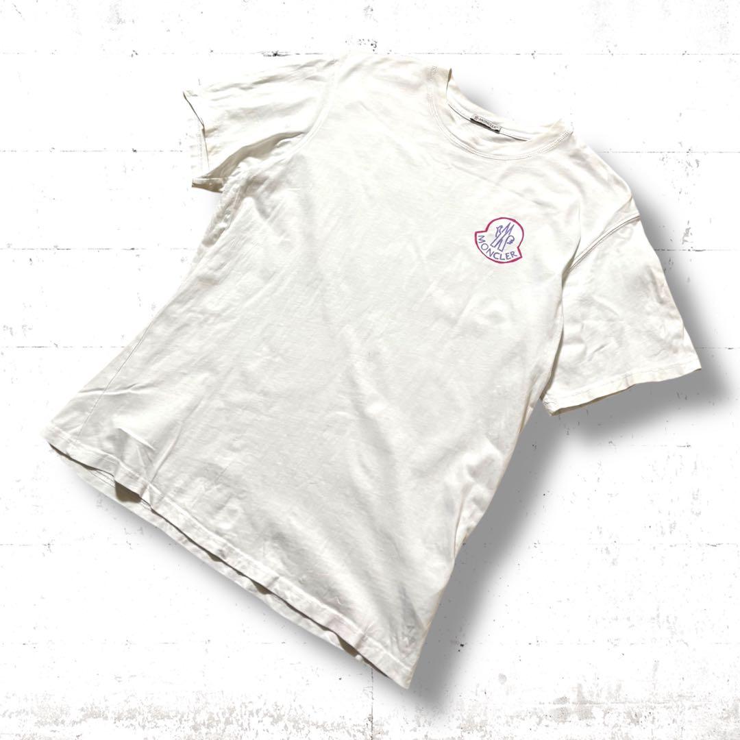 moncler ロゴ入り　半袖Tシャツ　手書きデザイン　バックプリント　トルコ製