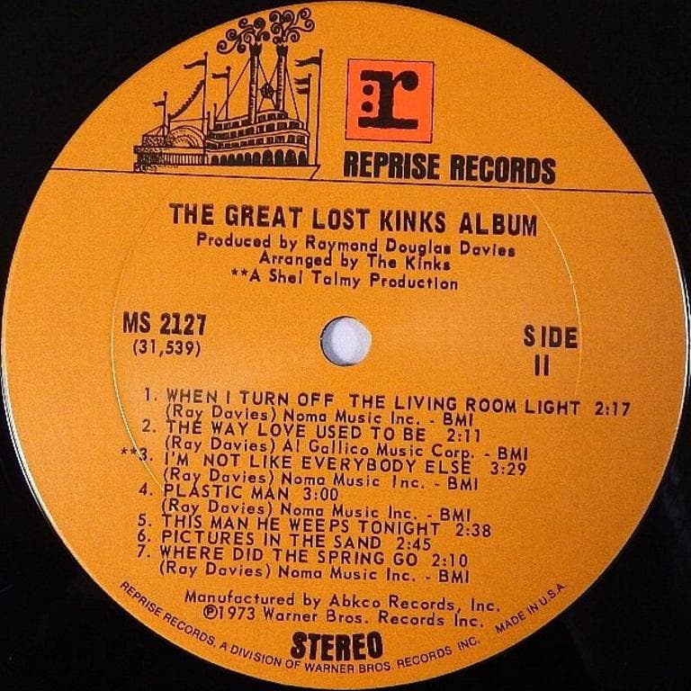 レア音源キンクスGreat Lost Kinks Album 極美USオリジナル