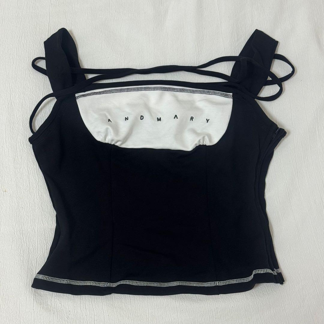トップス andmary Luca stitch tops