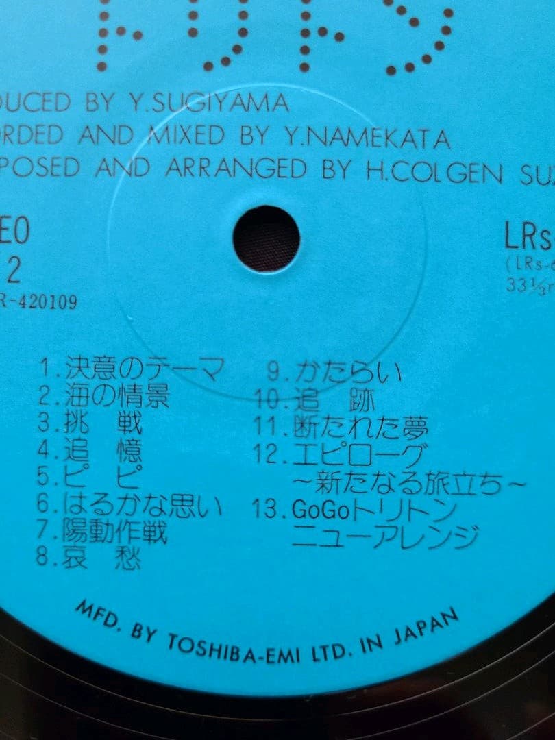 トリトン(BGM)　LPレコード　鈴木宏昌