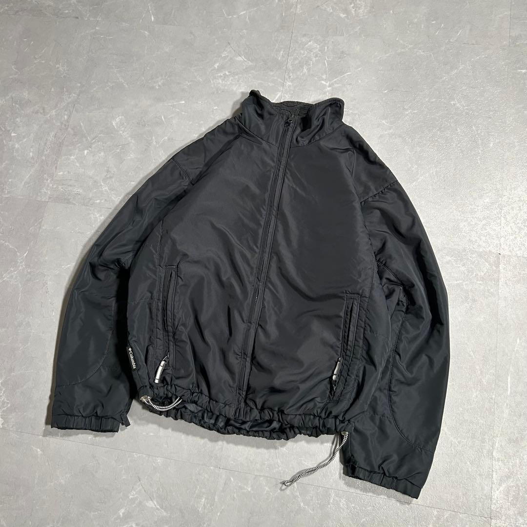 90s Columbia ウォームアップジャケット 裏フリース ドローコード M