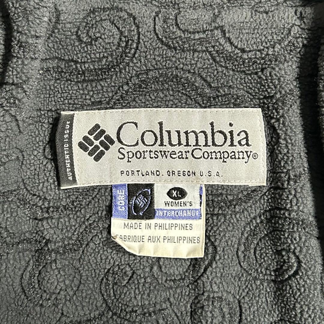 90s Columbia ウォームアップジャケット 裏フリース ドローコード M