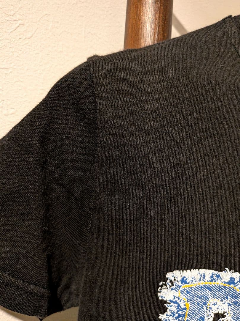 Christian Dior Tシャツ デニムフリンジパッチワークロゴ 黒 M