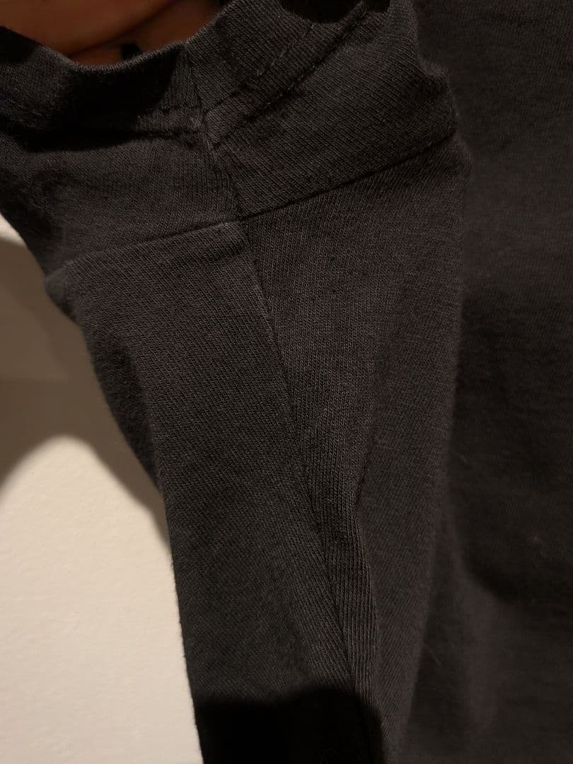 Christian Dior Tシャツ デニムフリンジパッチワークロゴ 黒 M