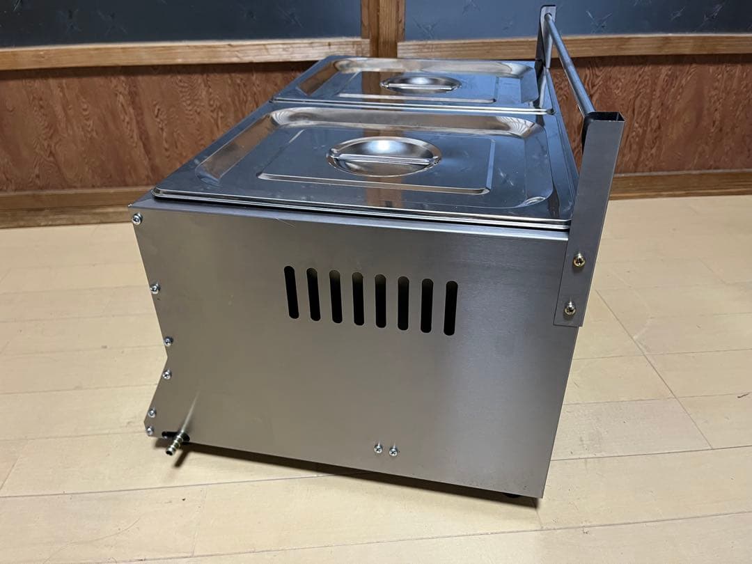 ひろし　業務用2口卓上ガスフライヤー