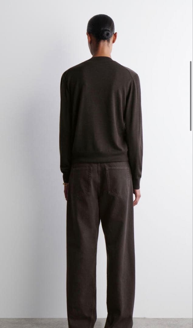 【新品、未使用】COSブラウン ストレートデニム