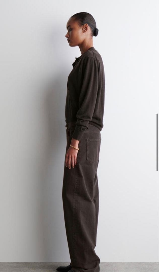 【新品、未使用】COSブラウン ストレートデニム