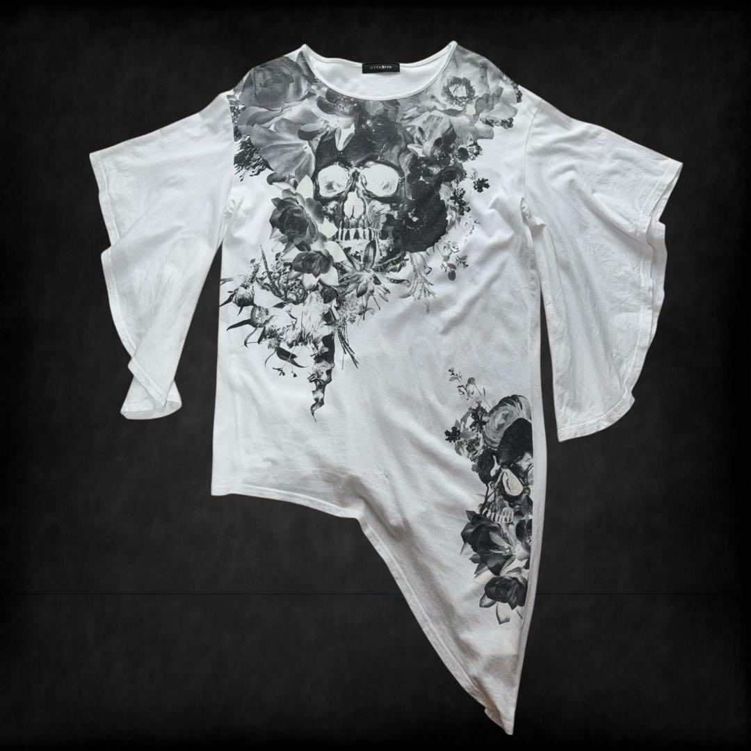 civarize archive スカル 変形 カットソー y2k 00s