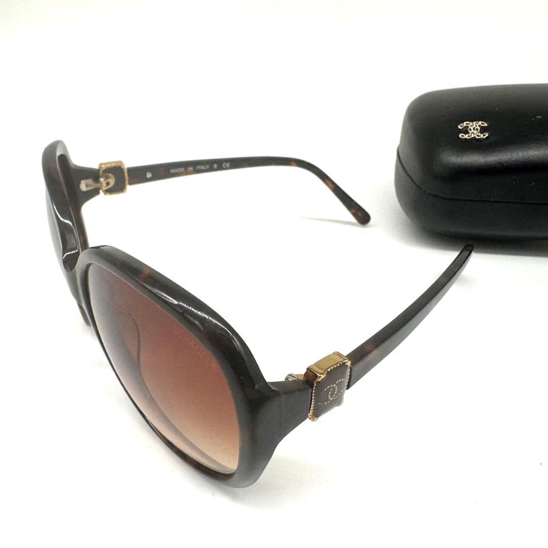 CHANELシャネル5174-Ａココマーク べっ甲調 サングラス ブラウン系
