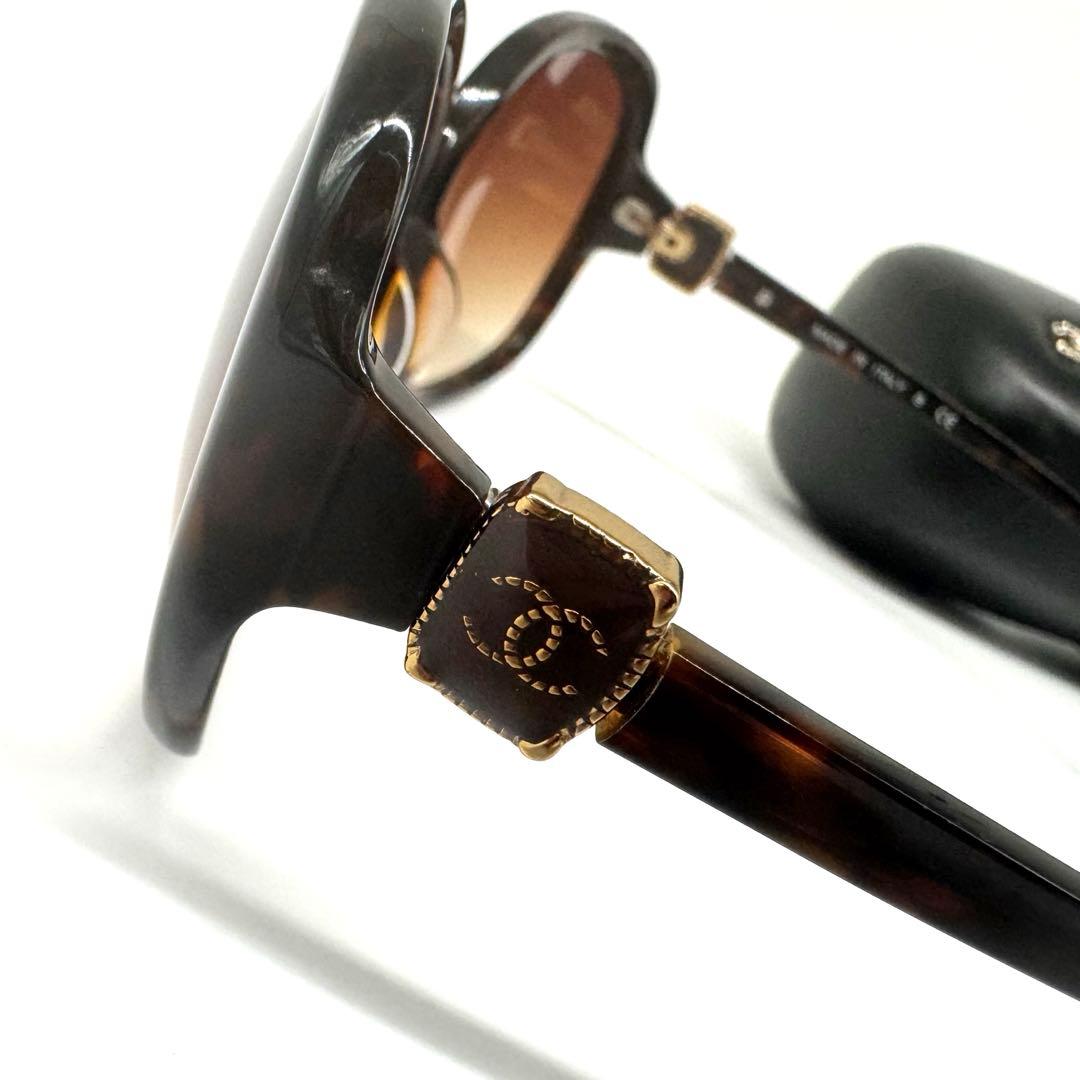 CHANELシャネル5174-Ａココマーク べっ甲調 サングラス ブラウン系