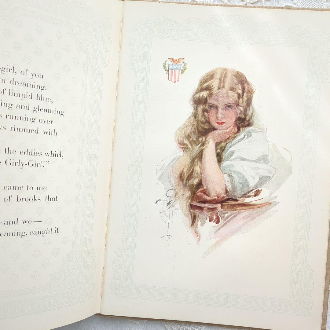 稀少1908アンティーク 画集 絵本 洋書 児童書 ヴィクトリアン ヴンテージ