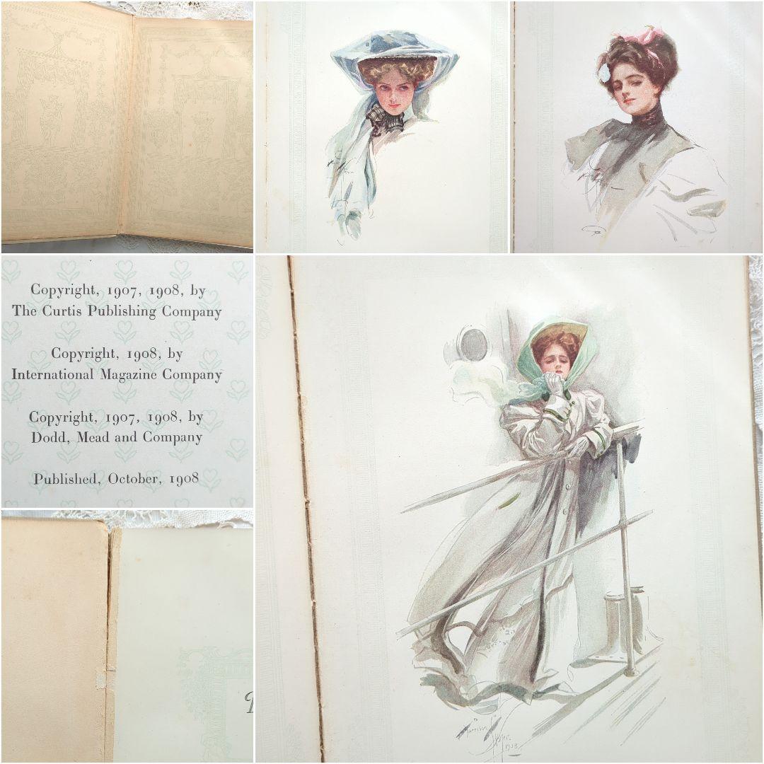 稀少1908アンティーク 画集 絵本 洋書 児童書 ヴィクトリアン ヴンテージ