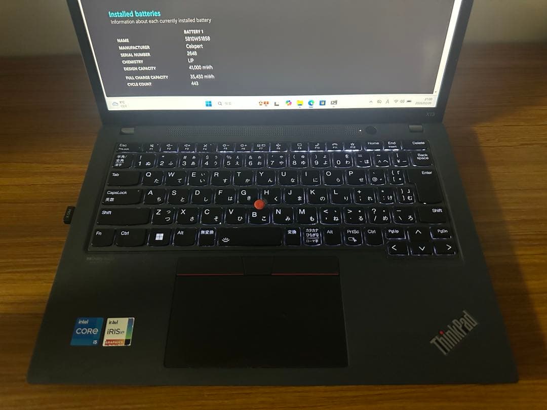 Windowsノート本体 Lenovo ThinkPad X13 gen3 i5-1235u 16/512