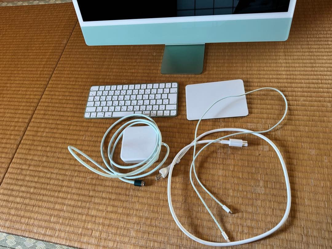 【美品】iMac 24-inch M1 256GB グリーン メモリ16GB