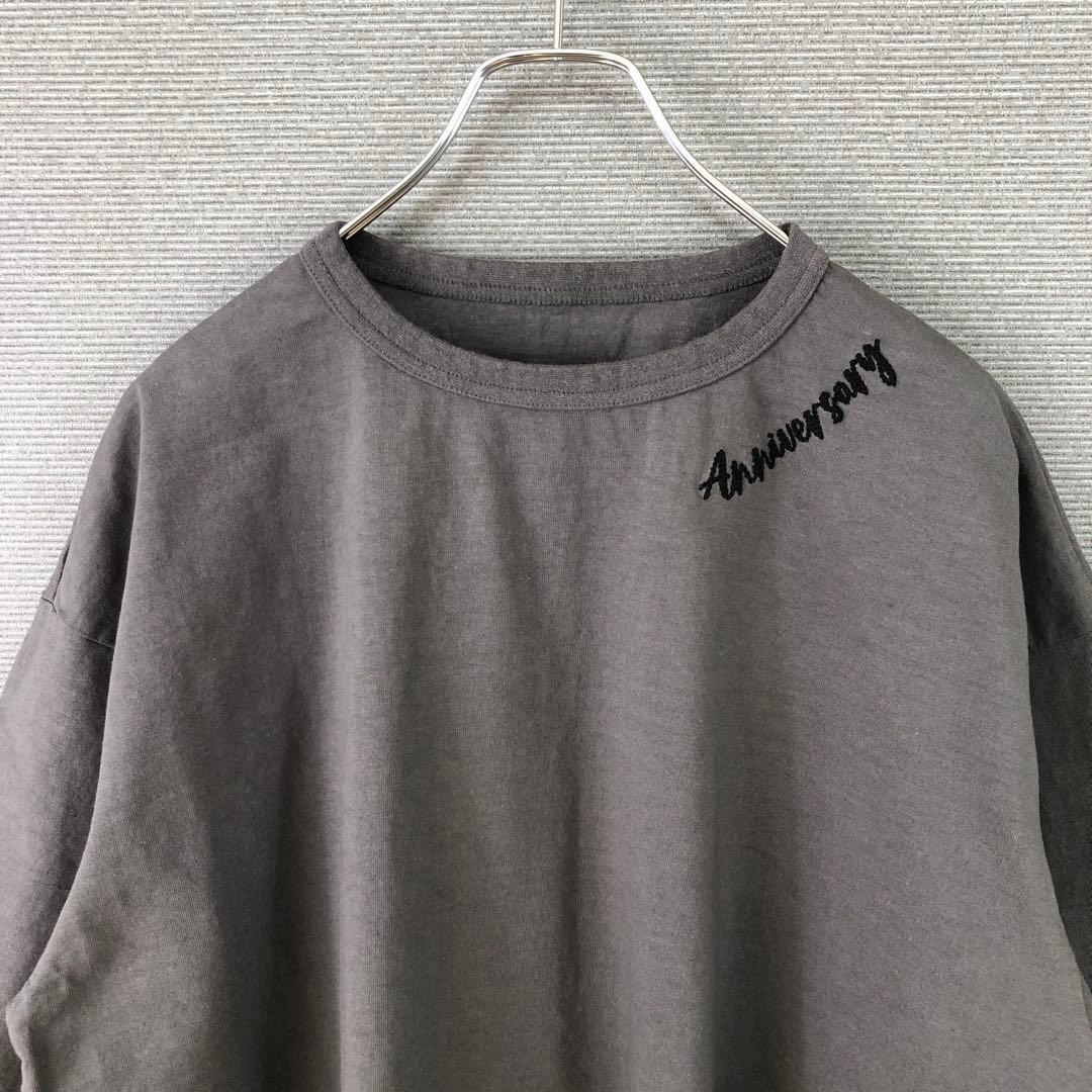 未使用品 nest robe【UpcycleLino】度詰め天竺刺繍Tee