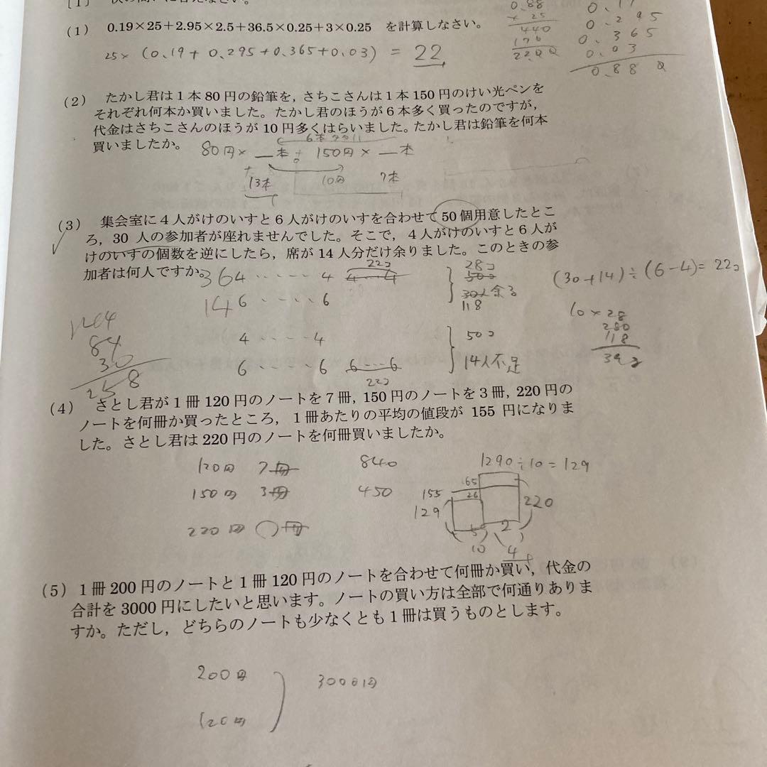 早稲田アカデミーNN早稲田　夏期集中特訓教材2024