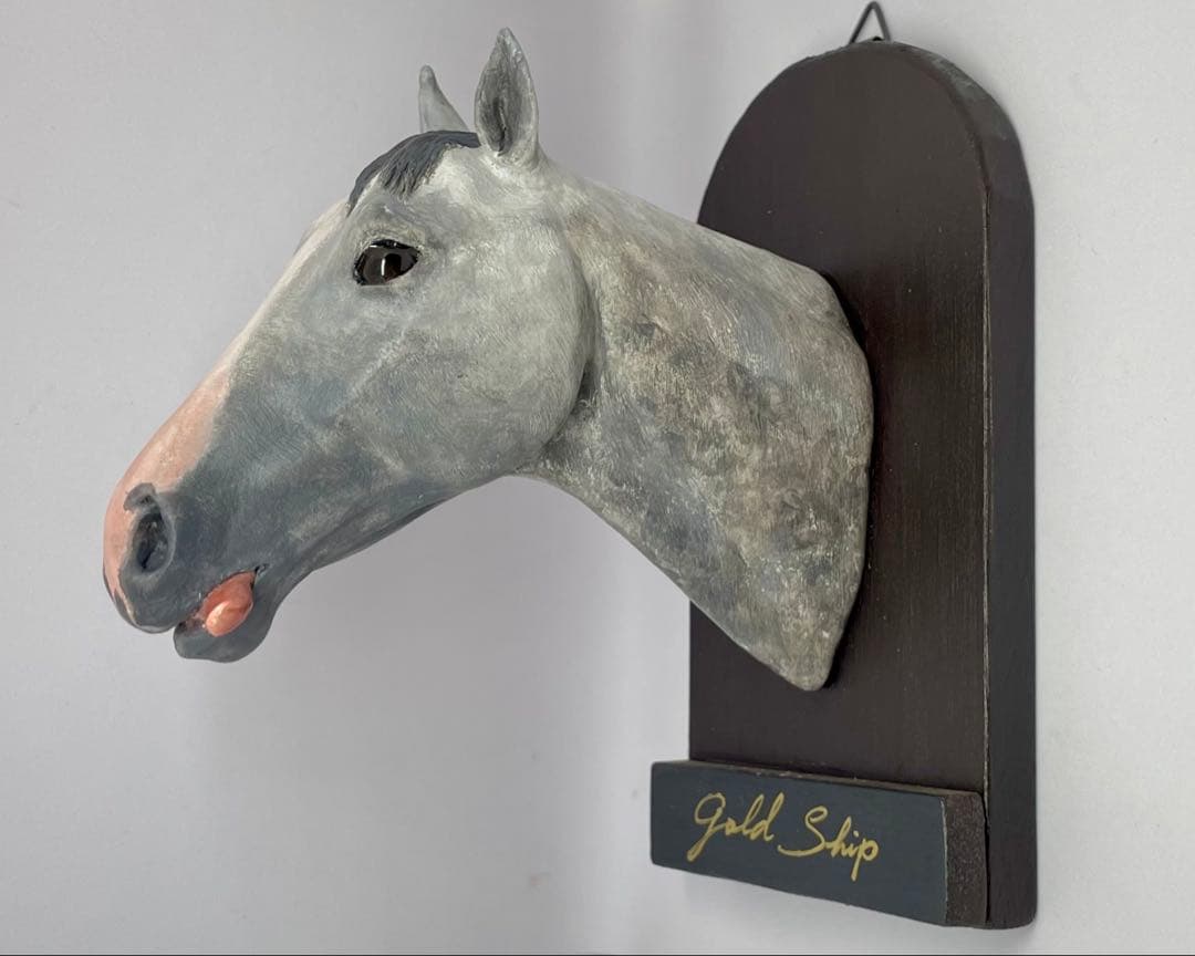 【競馬】ゴールドシップ・壁掛けオブジェ《優優様リクエスト品》
