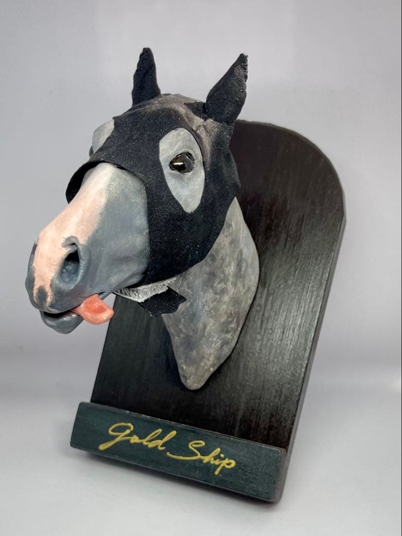 【競馬】ゴールドシップ・壁掛けオブジェ《優優様リクエスト品》