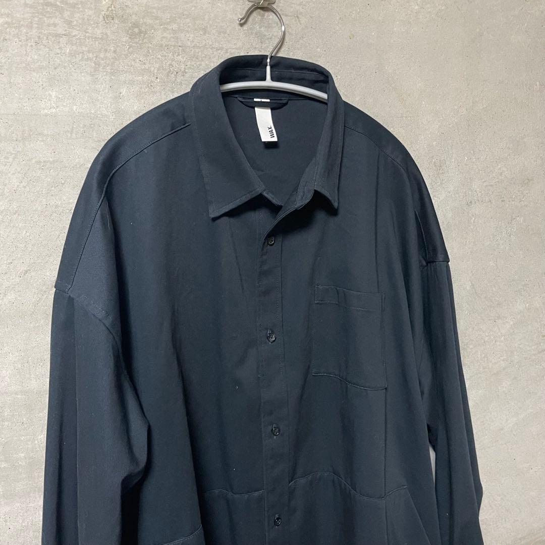 WAX thm/長袖シャツジャケット/TOOL POCKET JACKET L