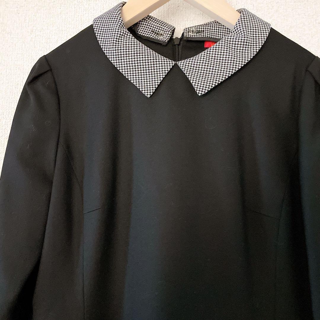 未使用品 ヨークランド 黒 ワンピース M