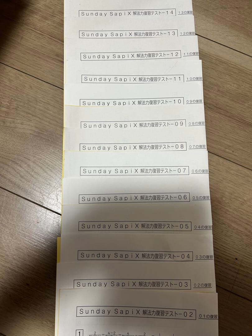 SAPIX　小6　算数　サンデーサピックス 解法力　おまけ付き