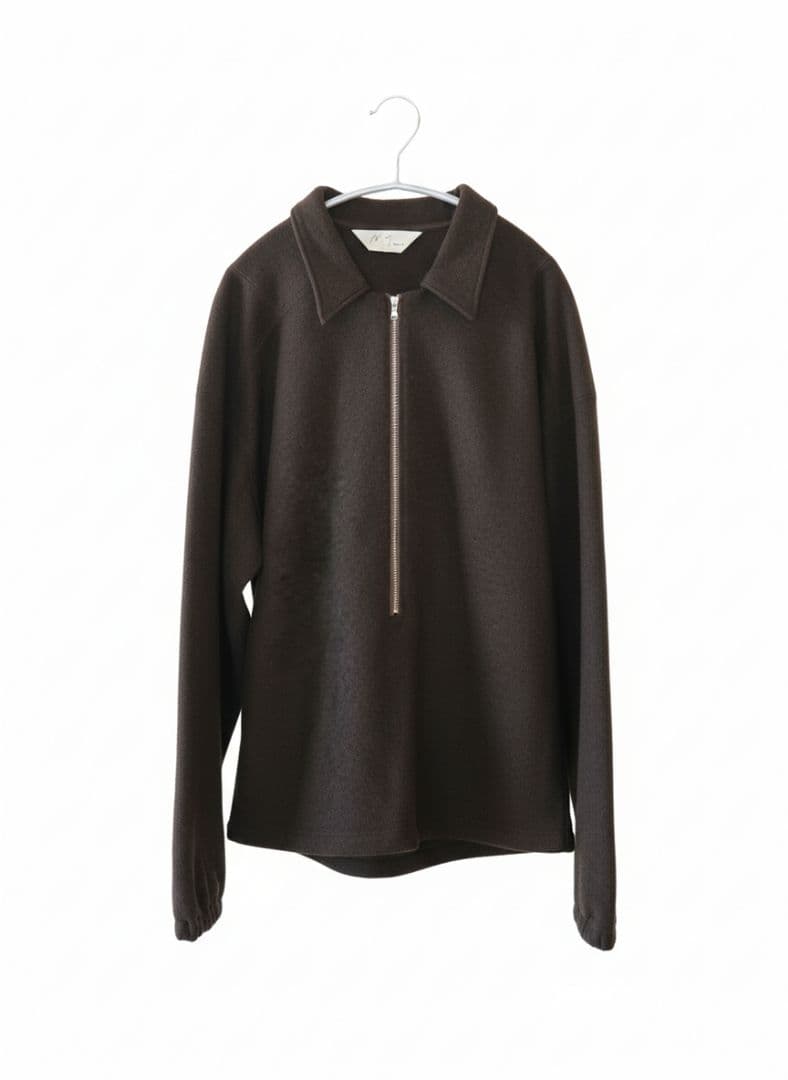 ANCELLM wool pullover shirt ブラウン