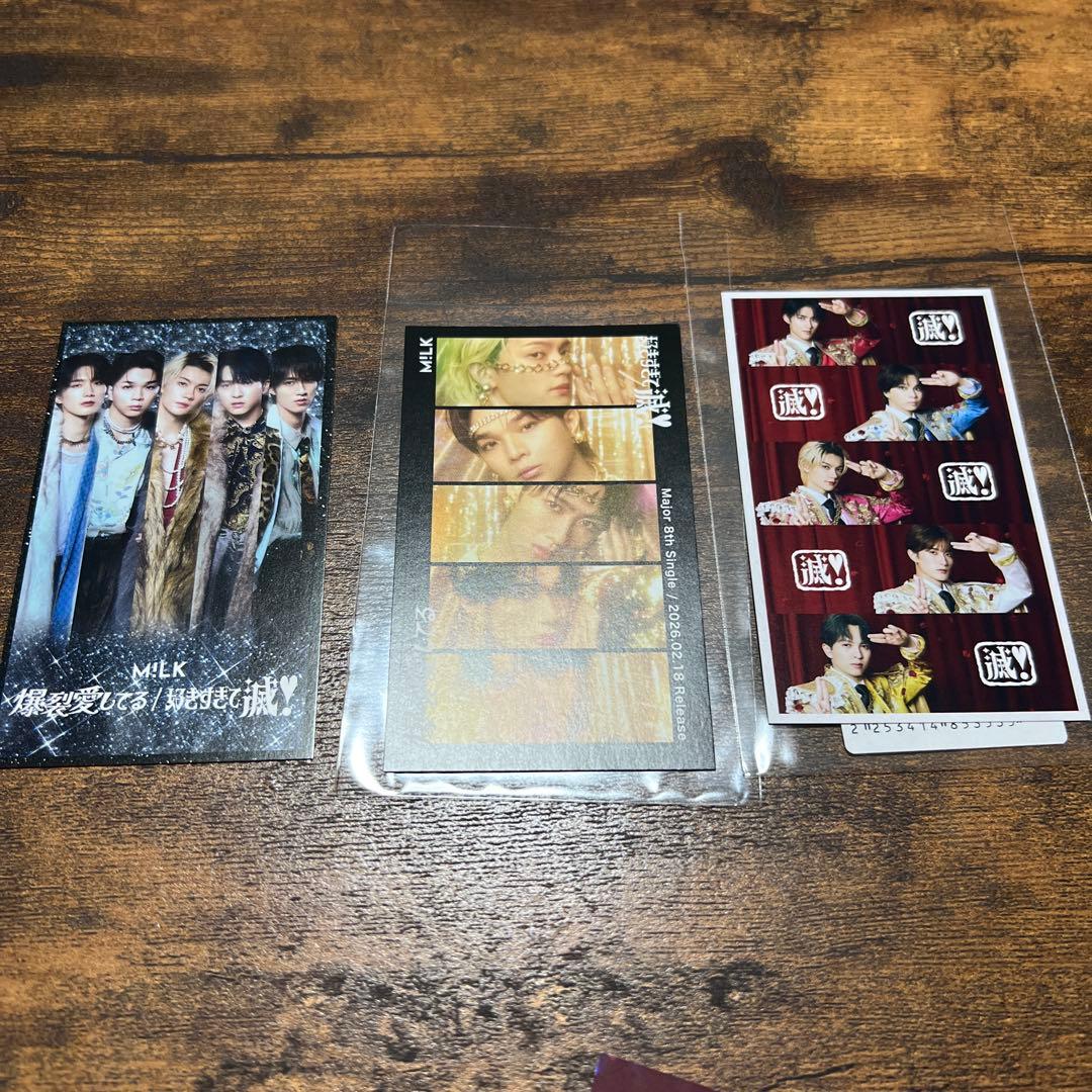 M!LK 山中柔太朗　トレカ　バッジ　フォトカード　セット