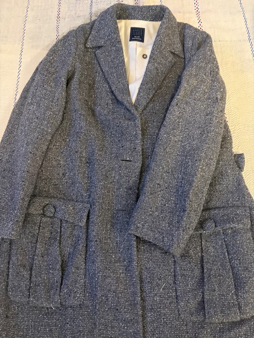 ミナペルホネン　twinkle織生地スワンコート　mina perhonen