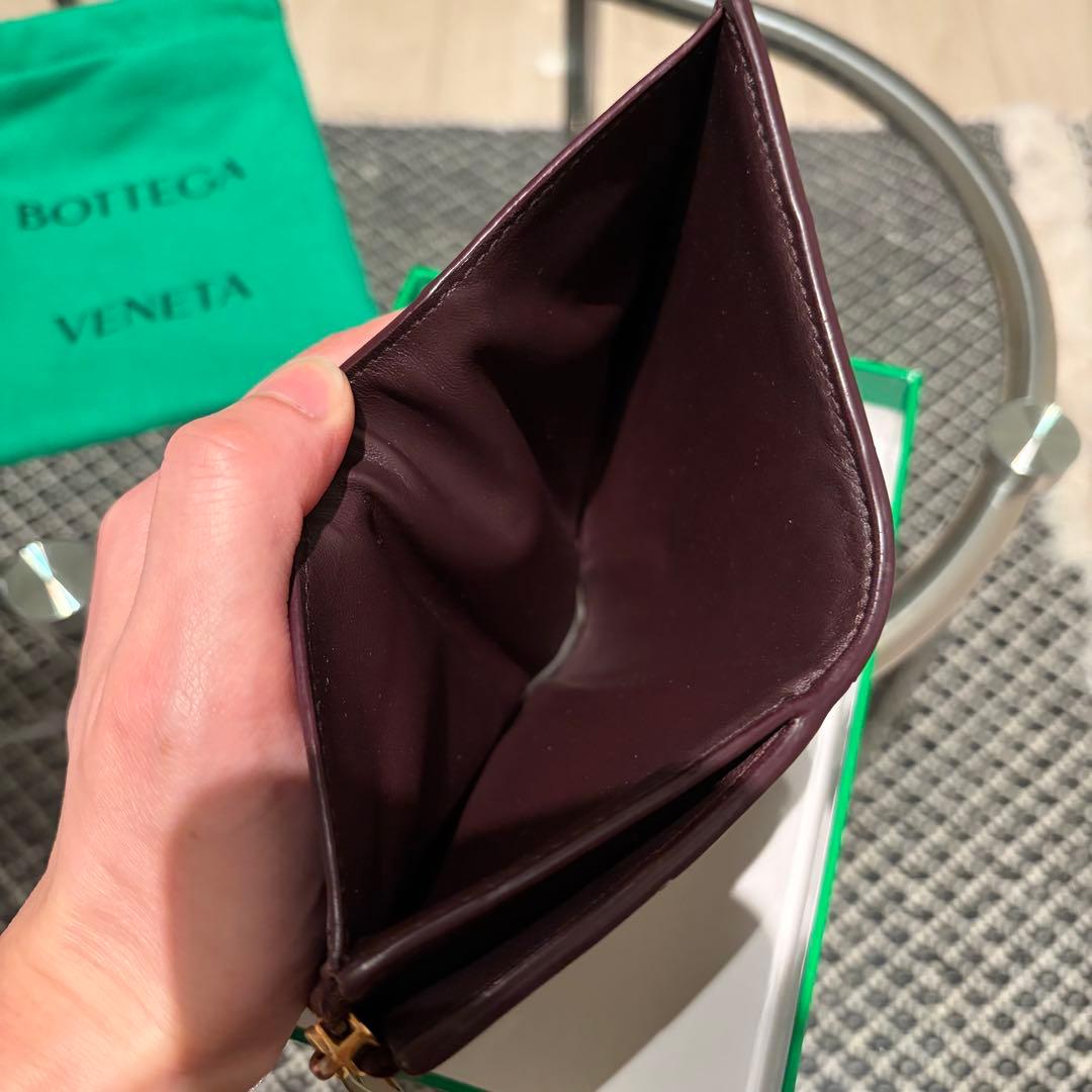 BOTTEGA VENETA パープル 二つ折り財布