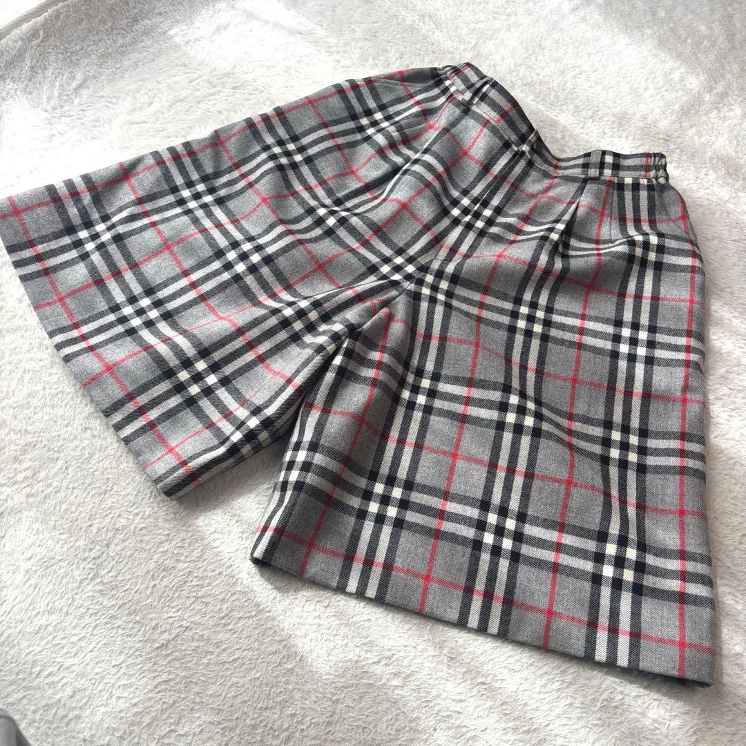 貴重 美品 大きいサイズ バーバリー ヴィンテージ ノバチェック柄キュロット