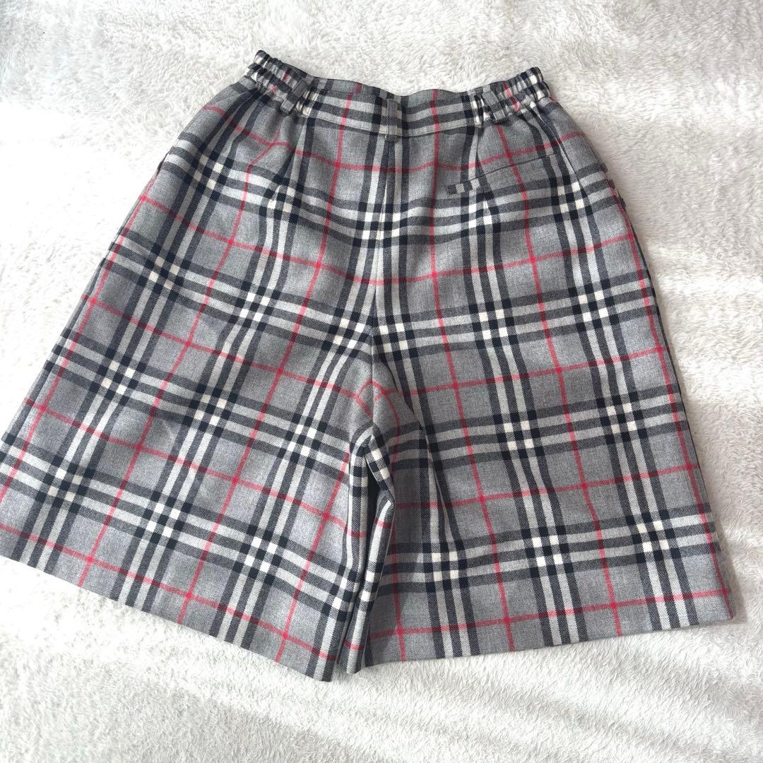 貴重 美品 大きいサイズ バーバリー ヴィンテージ ノバチェック柄キュロット