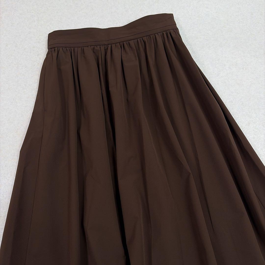 BALLSEY ボールジィ ストレッチタフタ ボリュームギャザースカート　32