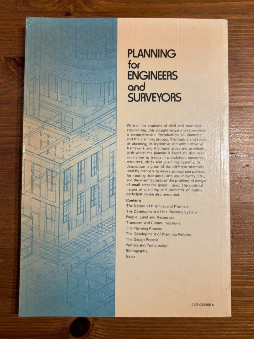 ビジネス・経済 PLANNING for ENGINEERS and SURVEYORS