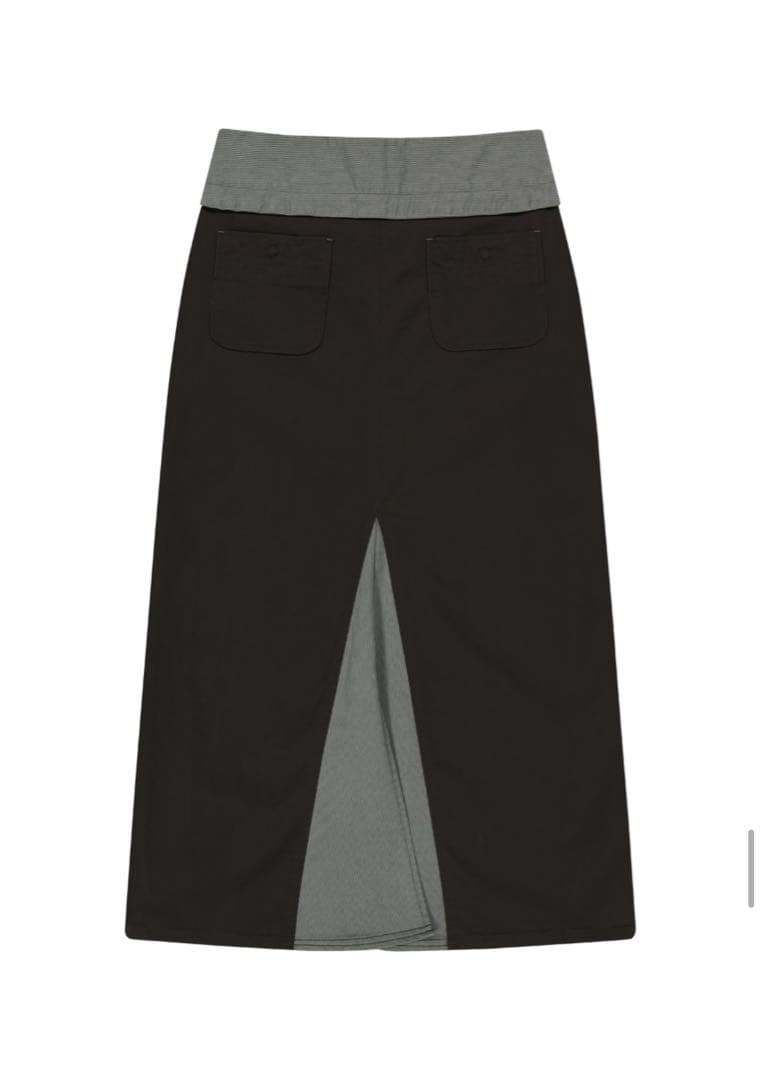 スカート coyseio WAIST PANEL SKIRT WARM GREY