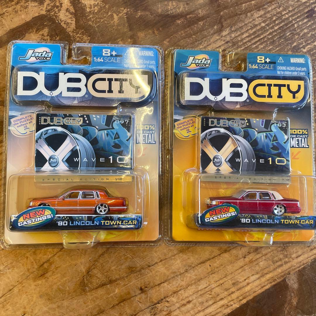 DUB CITY90LINCOLN 1/64ボルドー、オレンジ2個セット新品レア