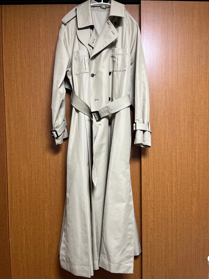 ジャケット・アウター L'AUBE BLANC Belted Flare Trench coat