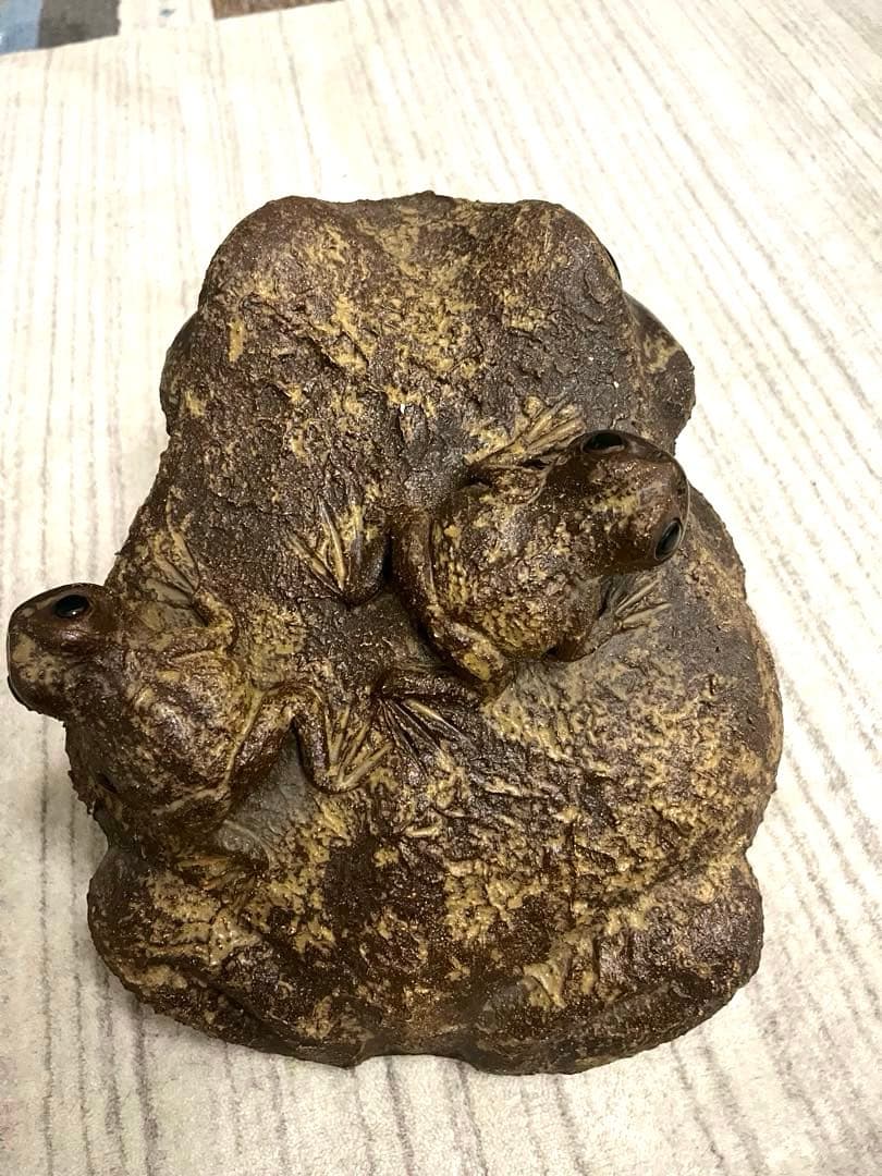 信楽焼　カエル　特大15号　親子かえる