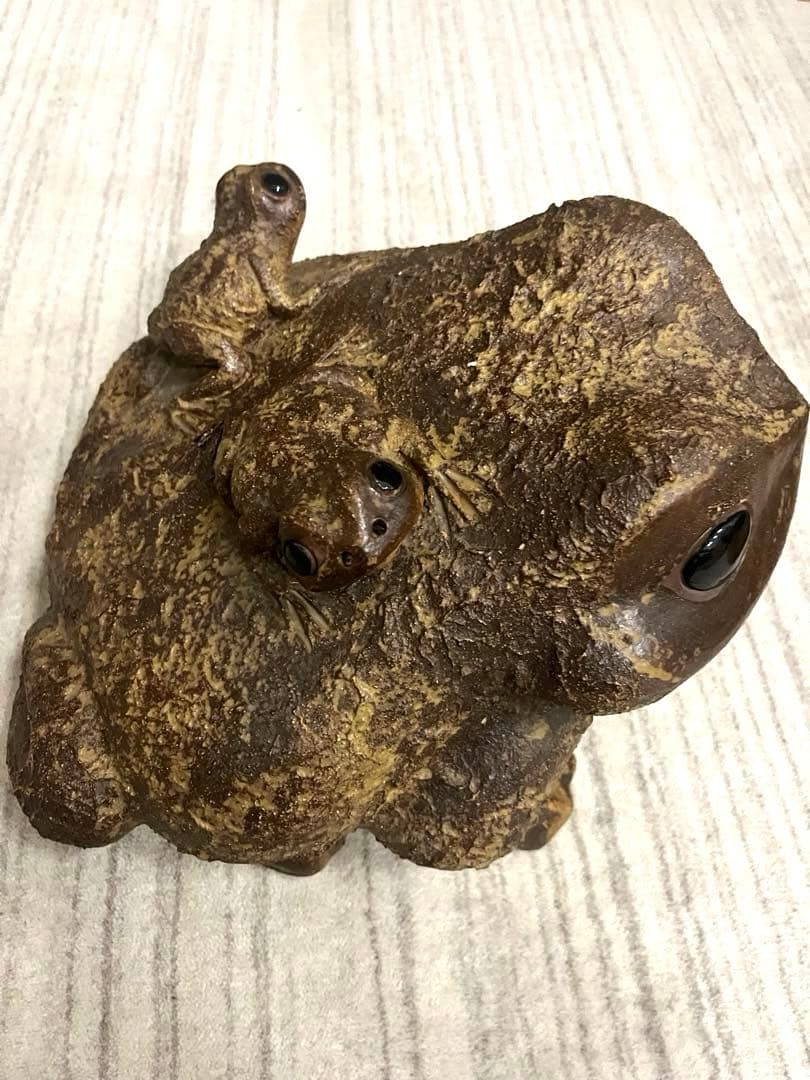信楽焼　カエル　特大15号　親子かえる