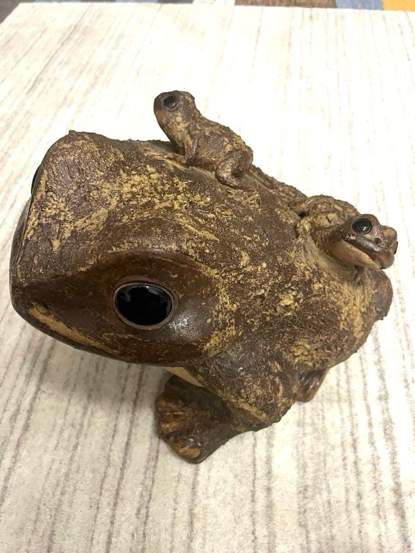 信楽焼　カエル　特大15号　親子かえる