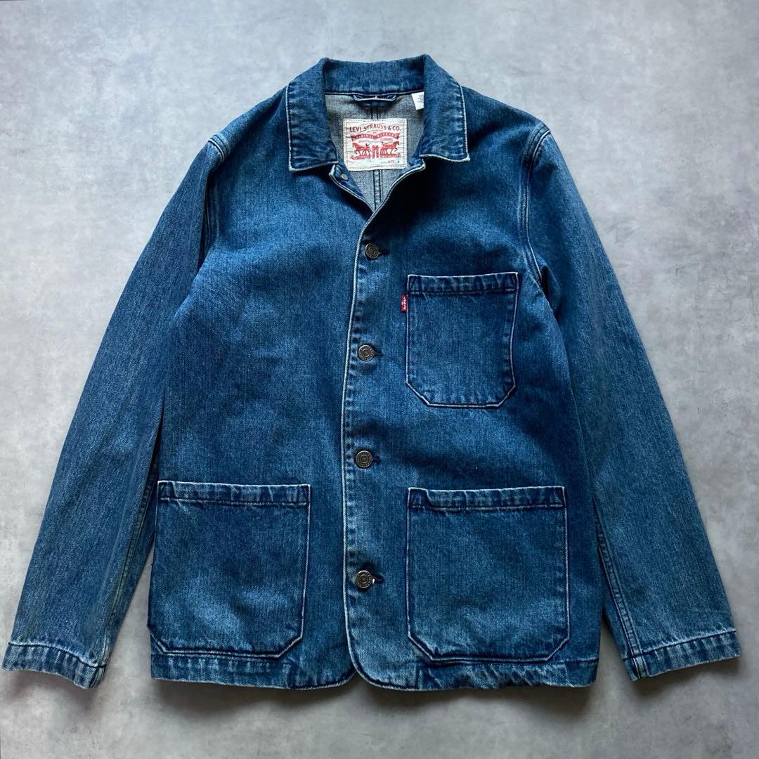 美品 リーバイス カバーオール デニムジャケット 19294 エンジニアコートS